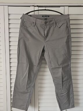 Calvin Klien Ankle Skinny Gray Cotton Pants